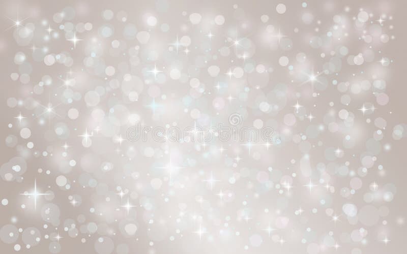 Silver abstract snow falling winter christmas holiday background with sparkles and glitter.