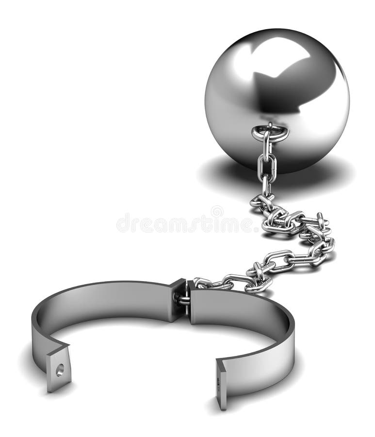 Silver ball and chain