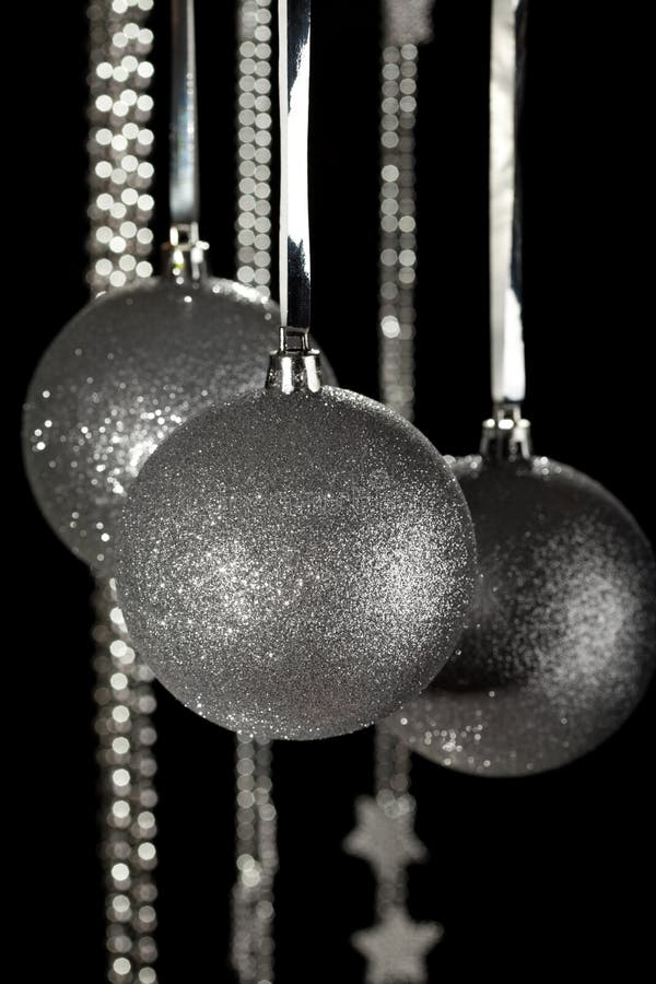 Silver balls stock photo. Image of silver, xmas, bauble 17203638