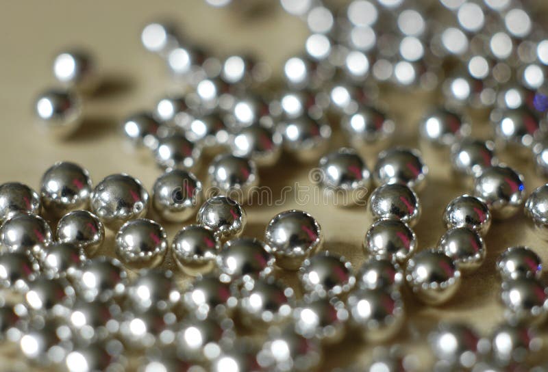 Silver balls 2 stock image. Image of polished, mechanical - 921775