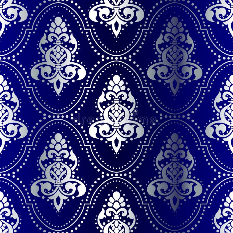 Elegante metálico patrón inspirado por de acuerdo indio arte.