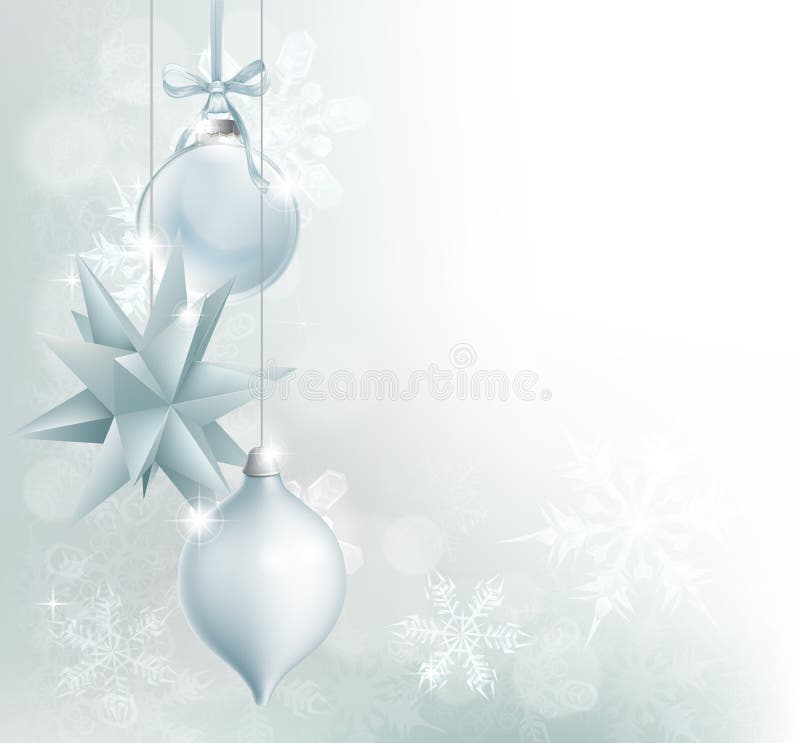 Download Silver Blue Snowflake Christmas Bauble Background Stock Vector - Illustration of illustration, background: 27923759