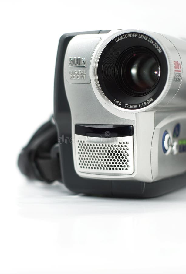 Silver camcorder