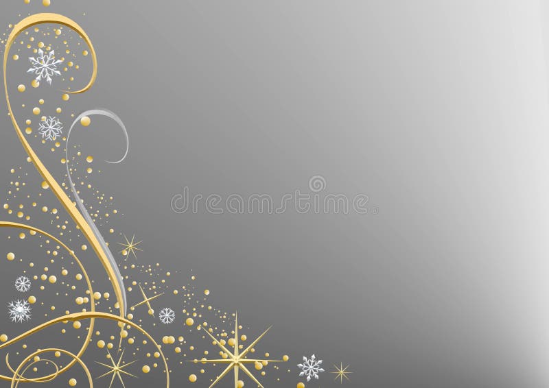 Black And Silver Christmas Background