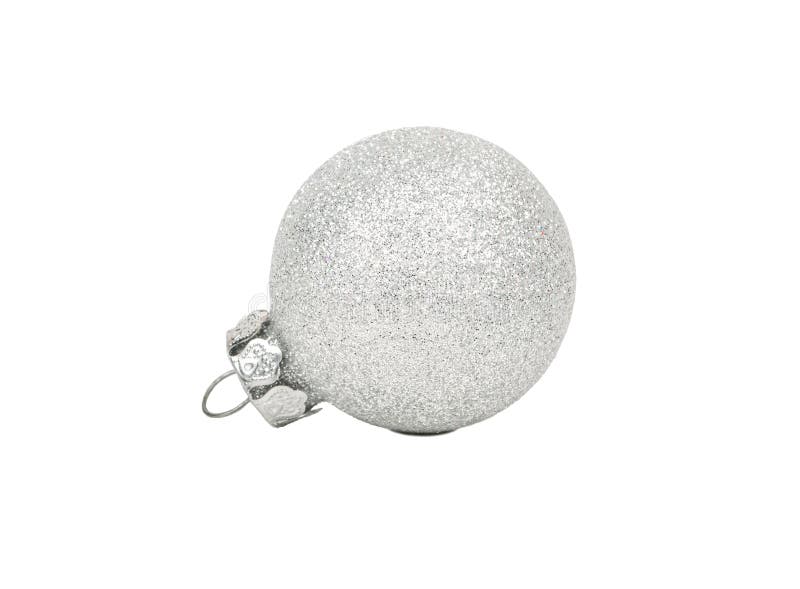 Silver Christmas ball stock photography Silver Christmas ball stock photography