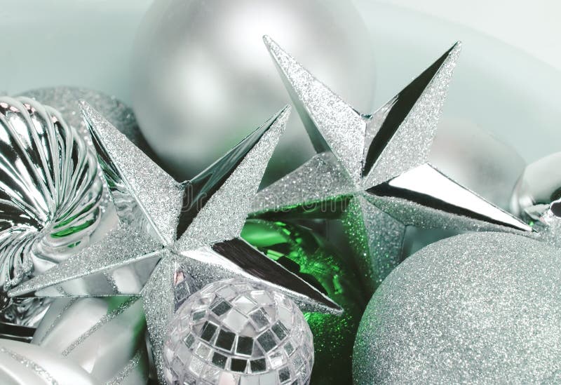 Silver Christmas Ornaments