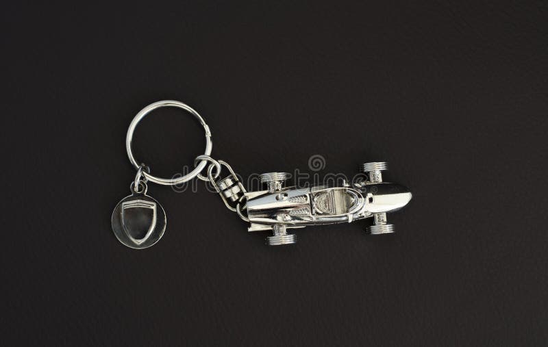 Silverchrome keychain stock photo. Image of object, access 41171102