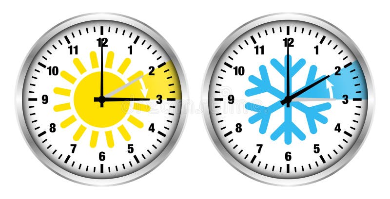 Change clock icon. Turning to winter or summer time. 21479213 Vector Art at  Vecteezy