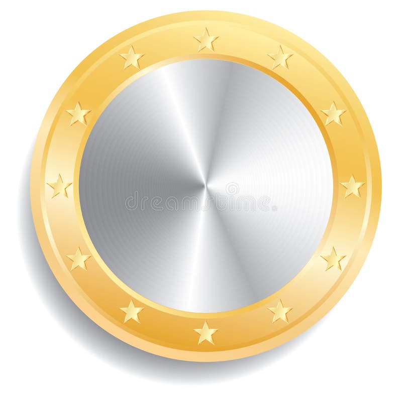 1 blank coin stock vector. Illustration of euro, certificate - 267513701