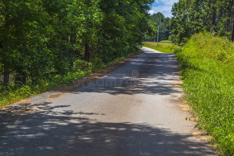 Silver Comet Trail 65 Mile Paved Path USA Around a Corner Stock
