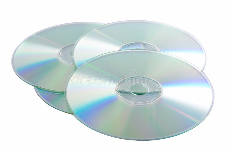 Silver Compact Discs stock photography