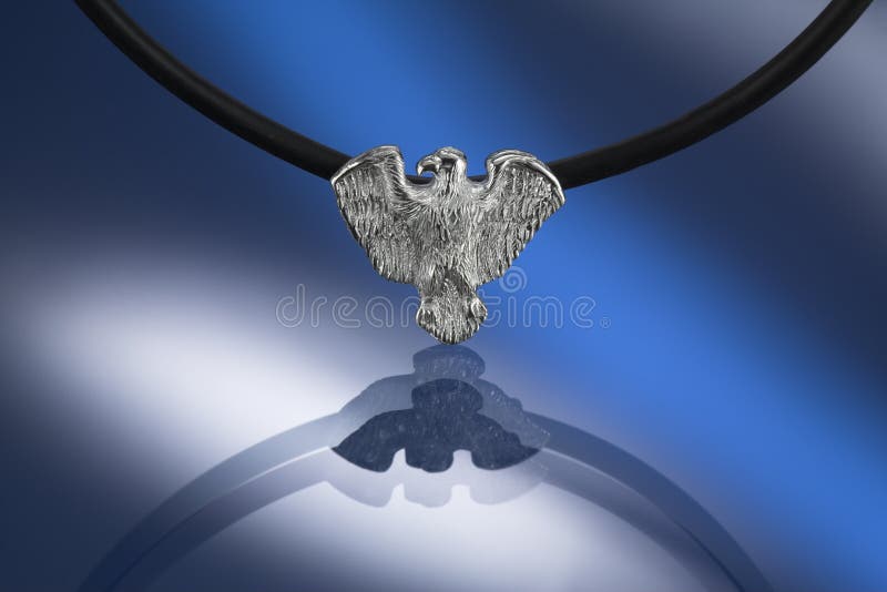 Silver condor pendant