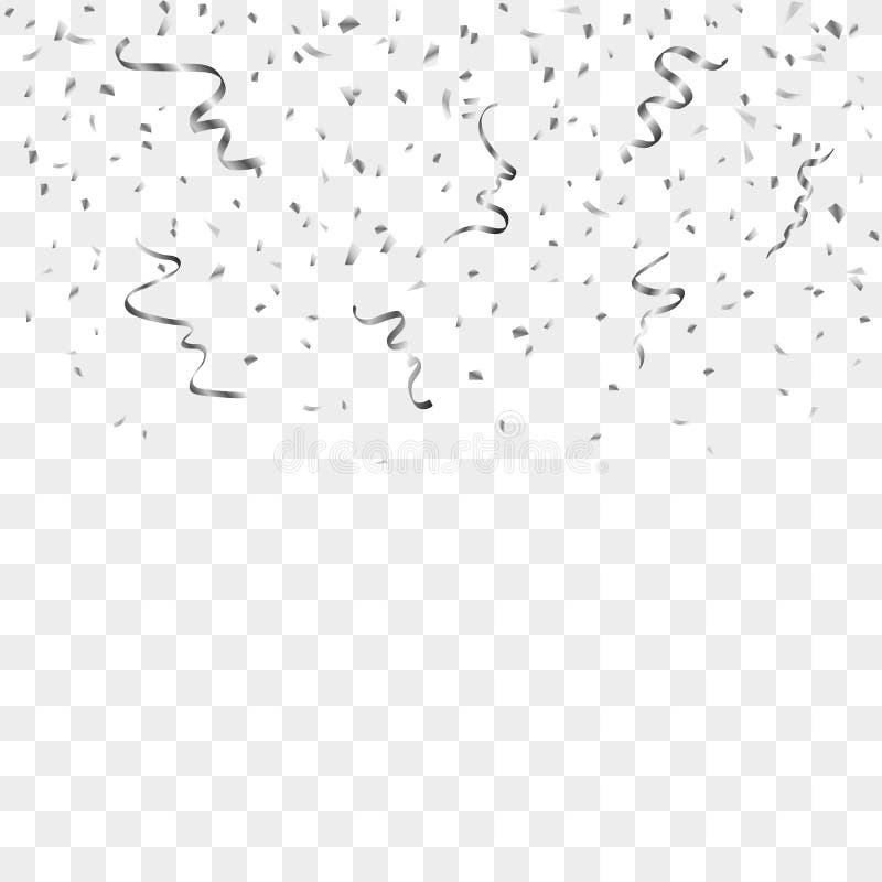 Silver confetti background