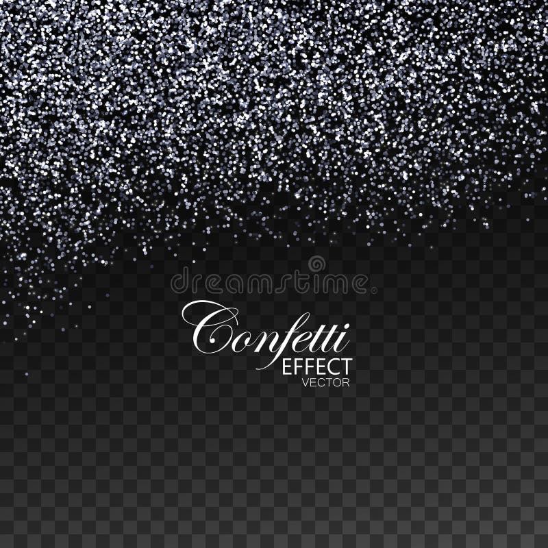 Silver Confetti Glitters. stock vector. Illustration of dust 86468745