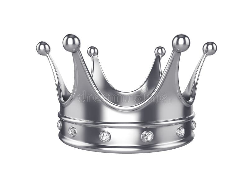 silver king crown png