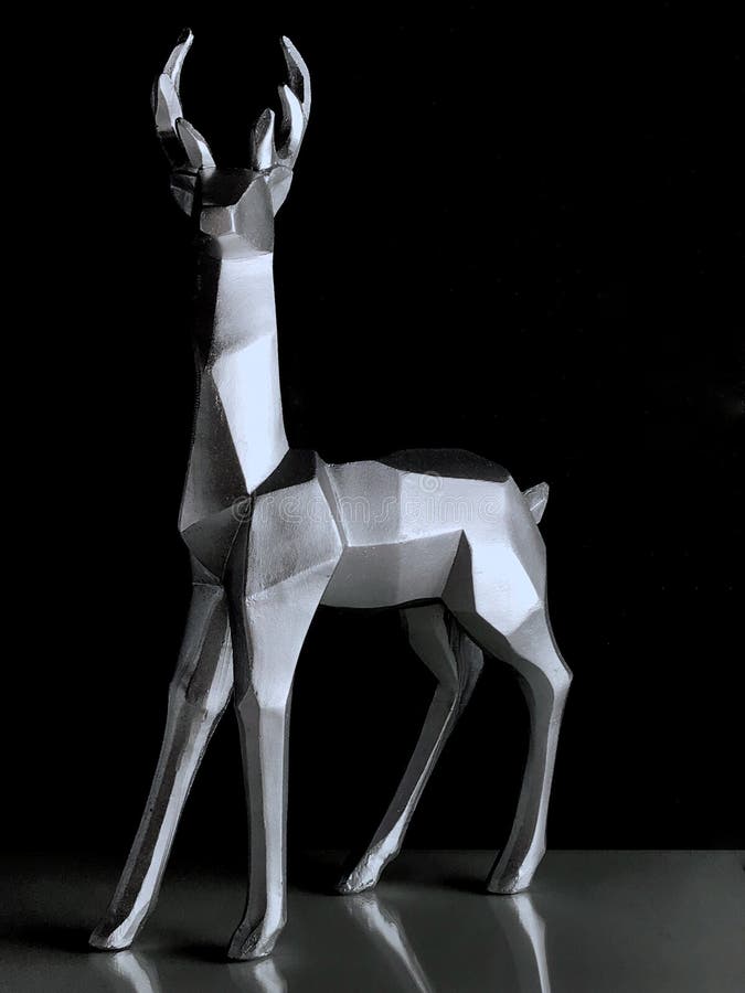 Silver deer car emblem stock image. Image of sport, silver 8114841