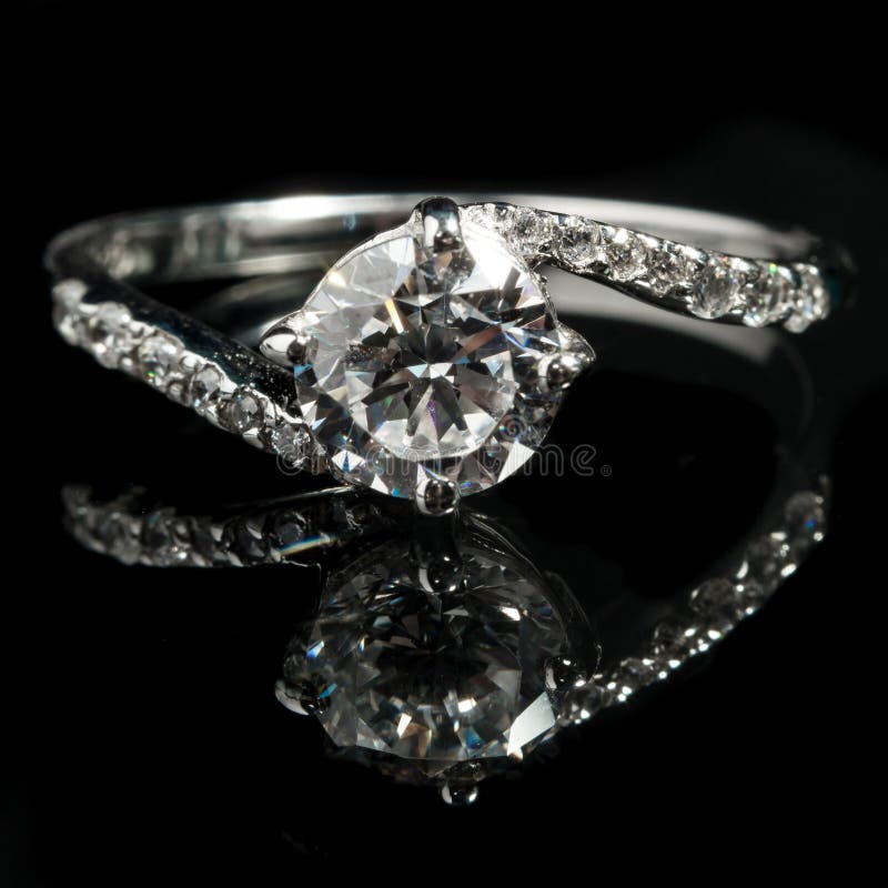 Silver diamond ring stock photo. Image of beauty, accessory 83867680
