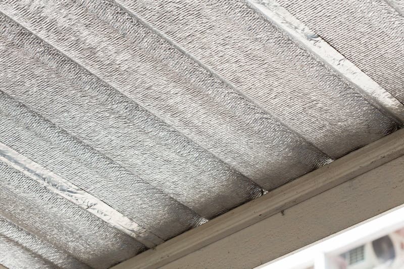 Silver Foil Insulation on Ceiling Roof Stock Photo Image of silver, aluminium 47311072