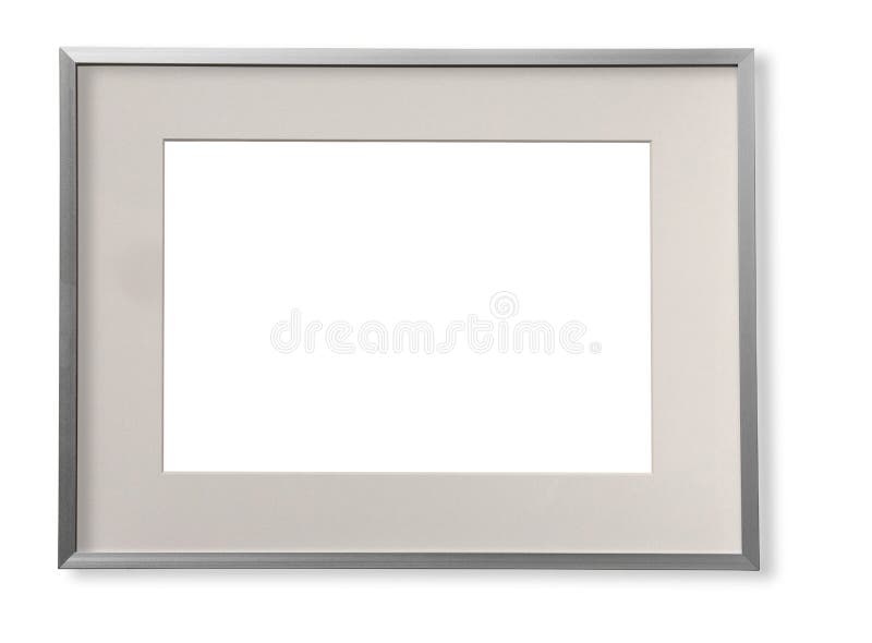 Silver frame isolated stock photo. Image of grey, silver 181203750
