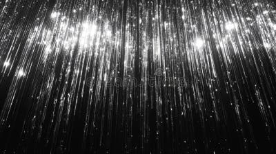 Silver Glitter Background with Black Vertical Lines Stock Illustration