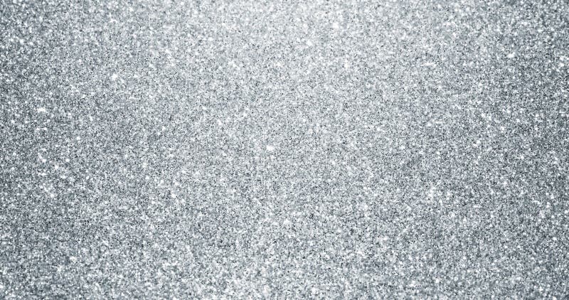 Silver Glitter Background with Sparkling Texture. Silver