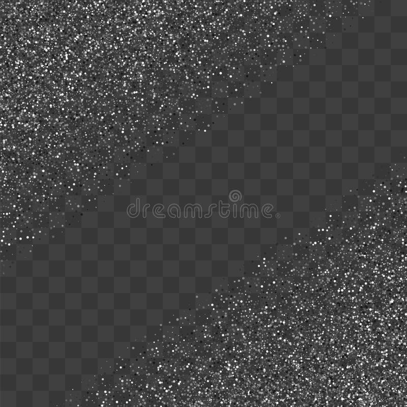 Silver glitter confetti. stock vector. Illustration of glow 126358019