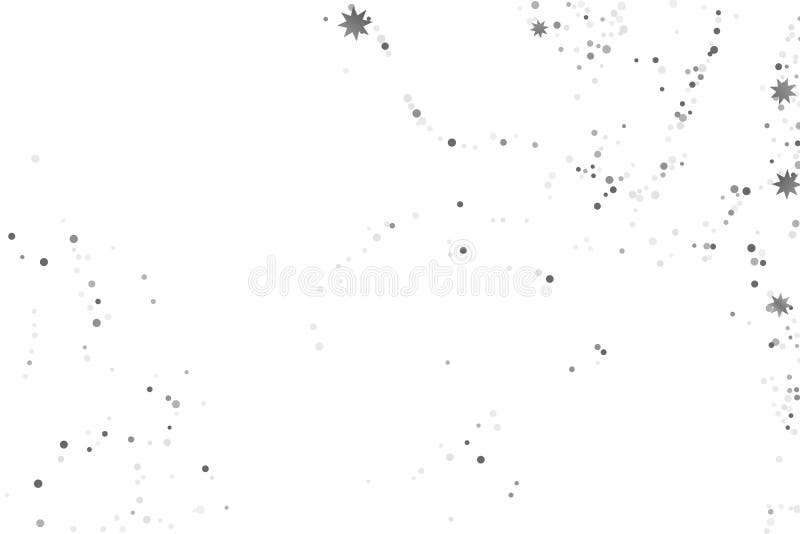 Silver glitter confetti. stock vector. Illustration of luxurious