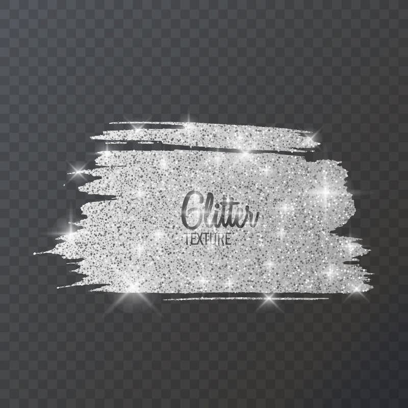 Silver Glitter Texture, Vector Texture Stock Vector - Illustration of