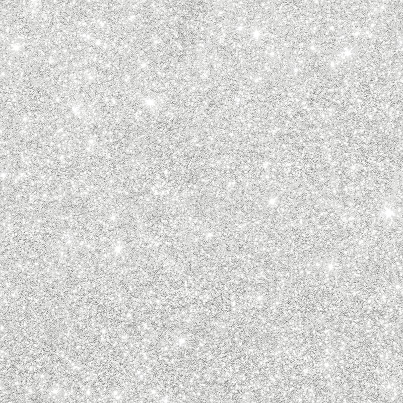 Silver glitter texture white sparkling shiny wrapping paper background for  Christmas holiday seasonal wallpaper decoration, greeting and wedding  invitation card design element Stock Photo