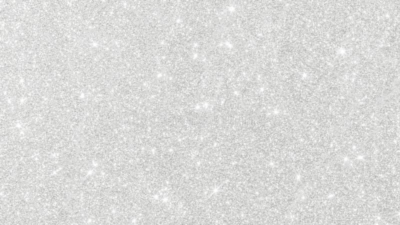 Silver glitter texture white sparkling shiny wrapping paper background for Christmas holiday seasonal wallpaper decoration