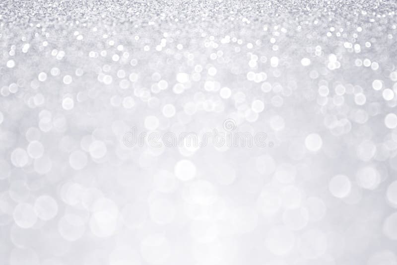 Silver Glitter Winter Christmas Background