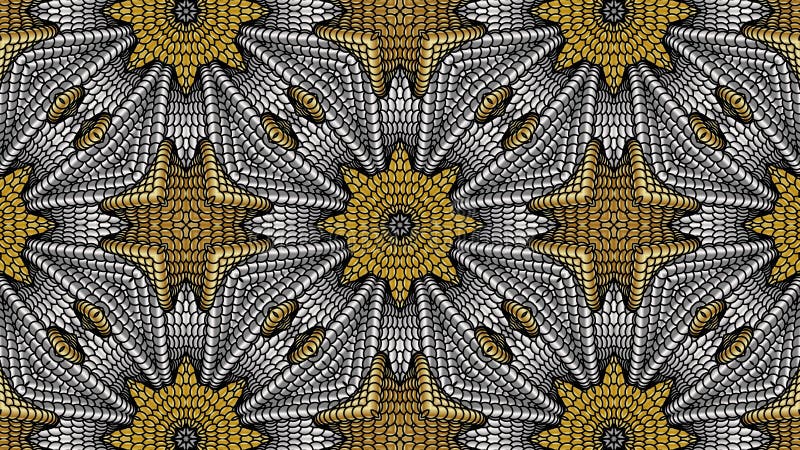 Silver and gold abstract background for the design of textiles