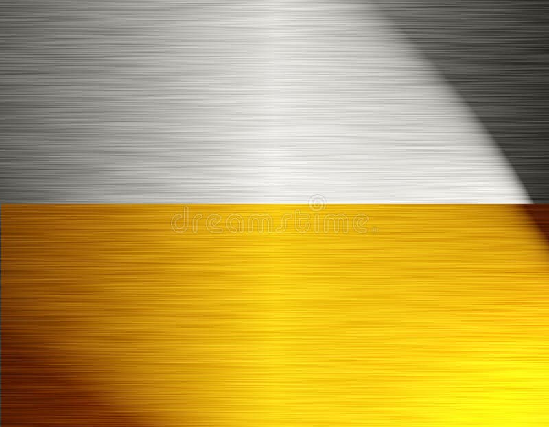 Silver and gold metal stock illustration. Illustration of banner 14293618