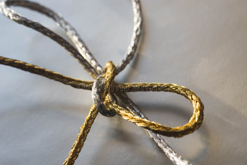 Golden Twine on Golden Background Stock Photo Image of decorated