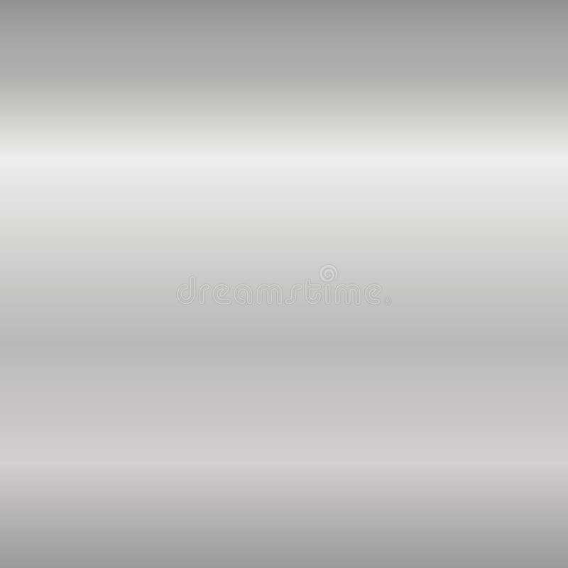 Silver gradient smooth texture. Empty gray metal background. Light metallic plate template, steel abstract pattern royalty free illustration