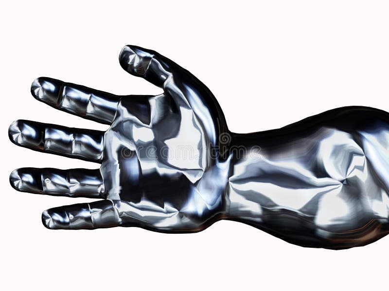Silver Hand vector illustration