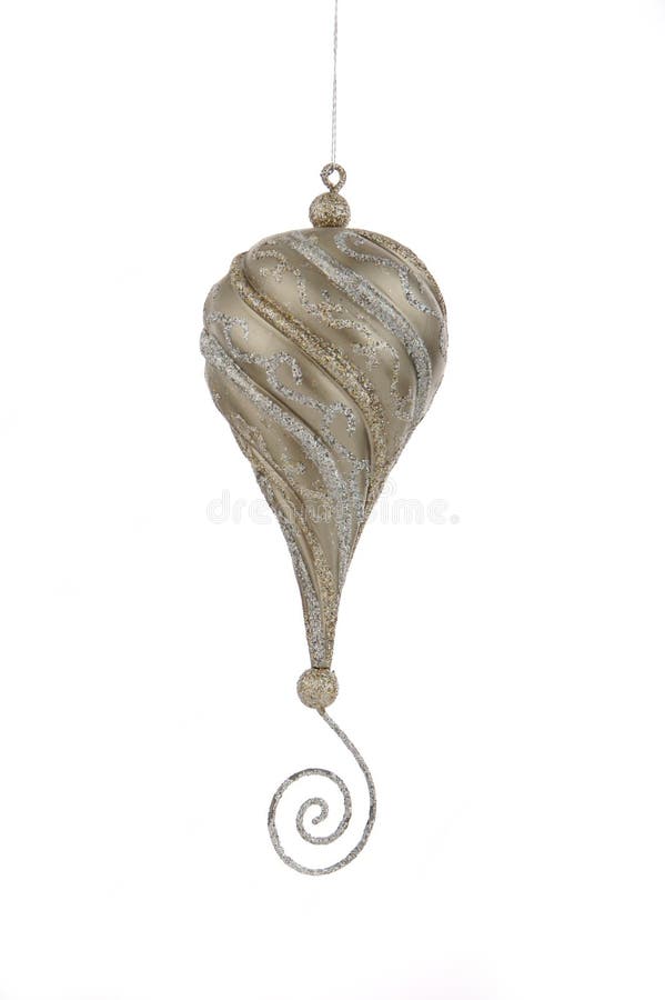 Silver hanging Christmas ornament