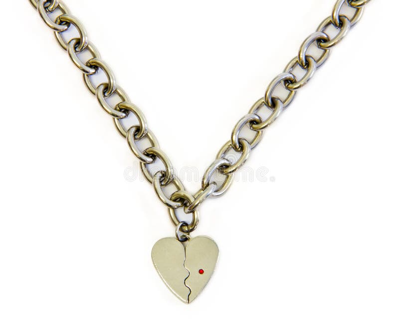 Silver heart royalty free stock images