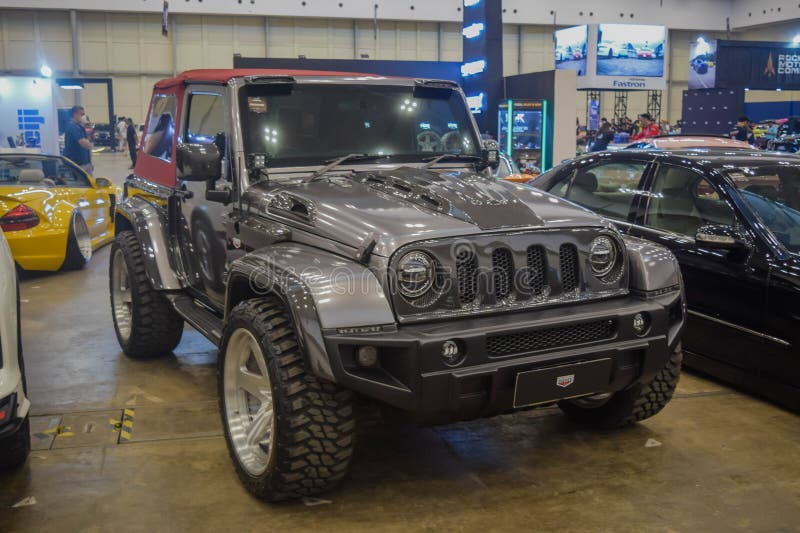 Silver Jeep Wrangler JK Unlimited Two Doors in the Elite Showcase
