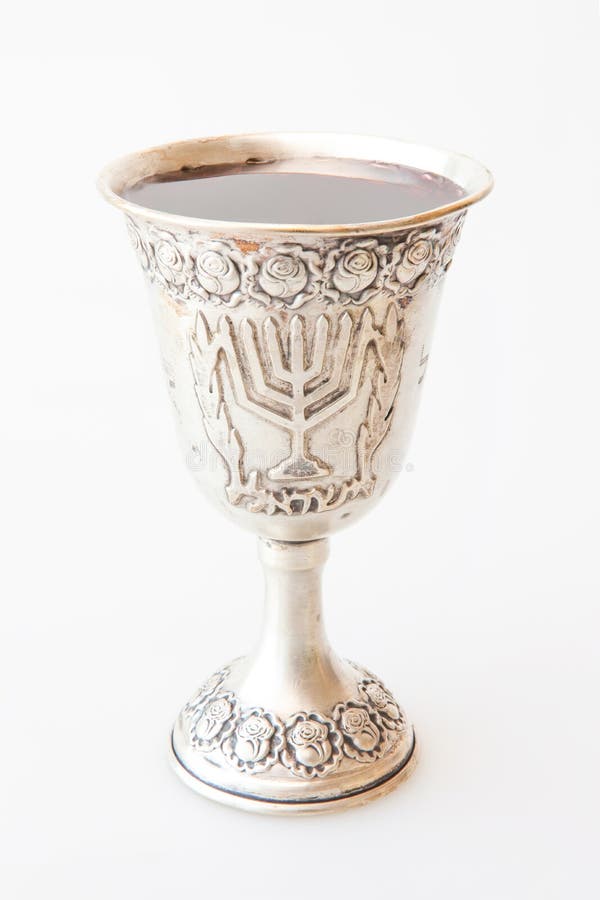 Kiddush Cup stock photo. Image of wine, night, drink, friday 76976