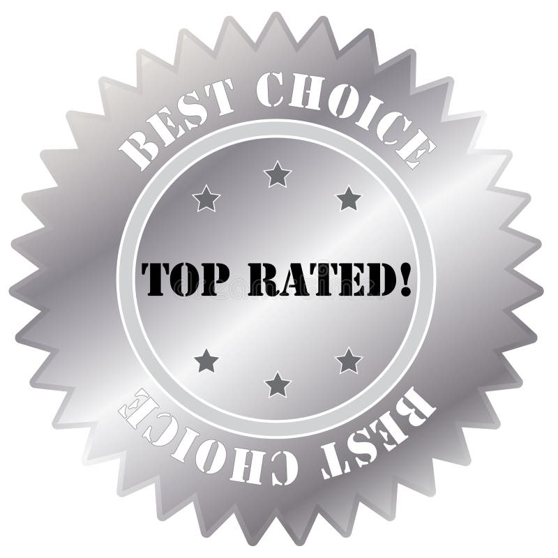 Silver label stock illustration