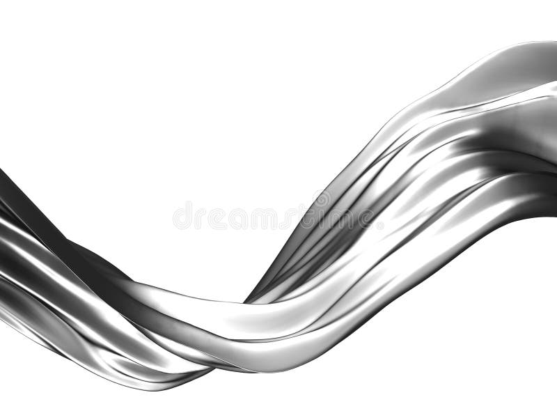 Silver liquid abstract shiny splash royalty free illustration