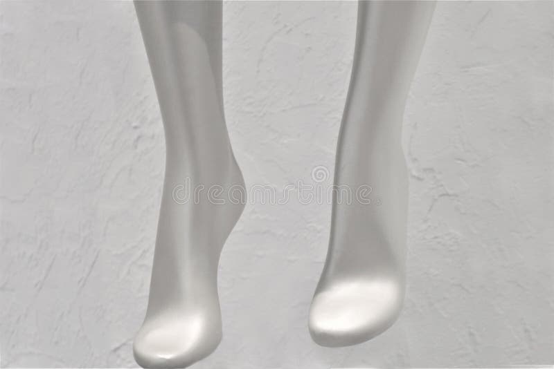 Silver mannequin legs stock image Silver mannequin legs stock image