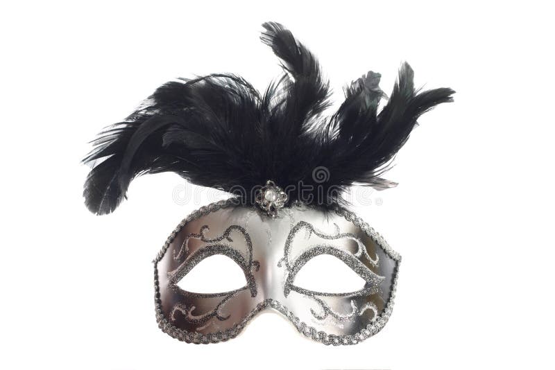 Silver mask isolated royalty free stock photo Silver mask isolated royalty free stock photo