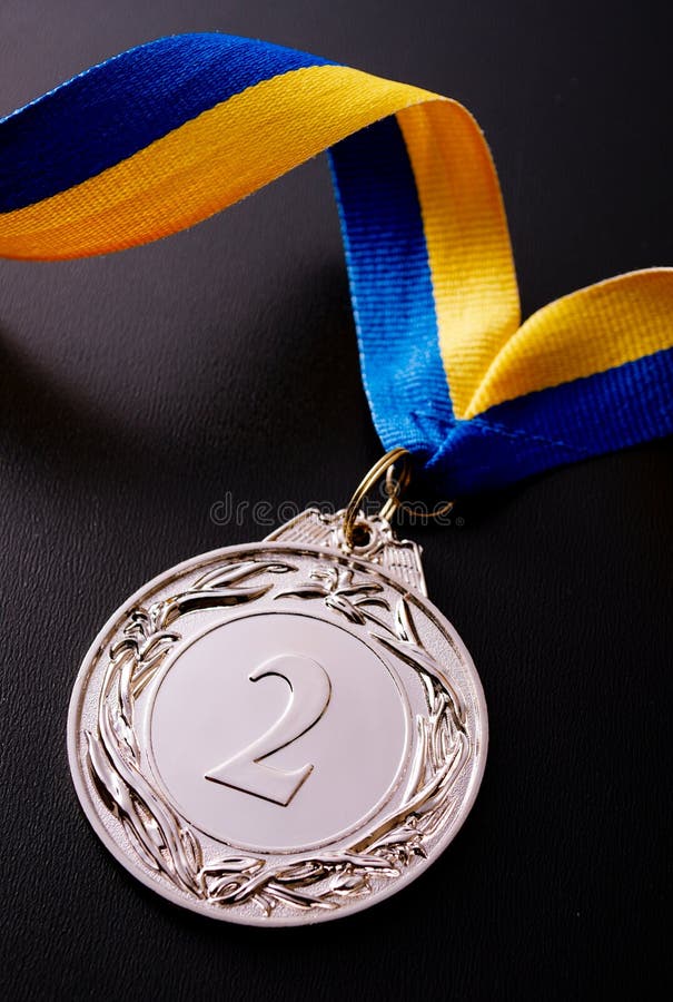 Silver medal winner stock photo. Image of number, medallion - 49136712