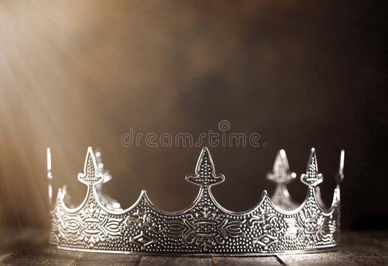 A Silver Crown Isolated on a Black Background Stock Image Image of gold, crown 174501513
