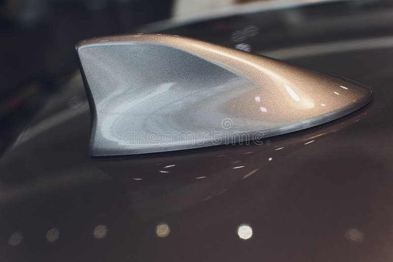 Silver Metallic Race Car from Behind Roof. Stock Image - Image of race ...