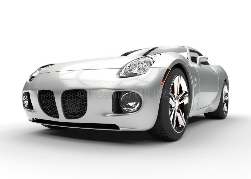 Small Silver Car Stock Illustrations 423 Small Silver Car Stock