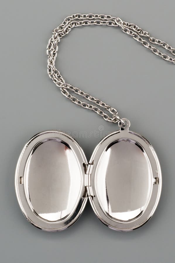 Silver pendant on a chain stock photo. Image of platinum 28757878