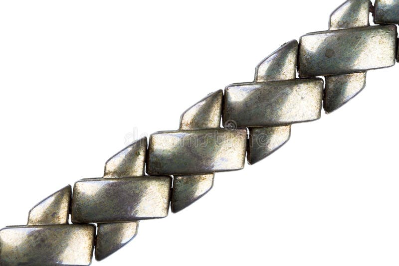 Silver plated chain detail stock photos Silver plated chain detail stock photos